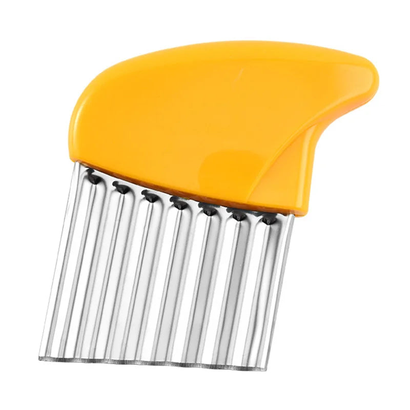 Potato Chip Slicer Vegetable Fruit Corrugated Wavy Knife