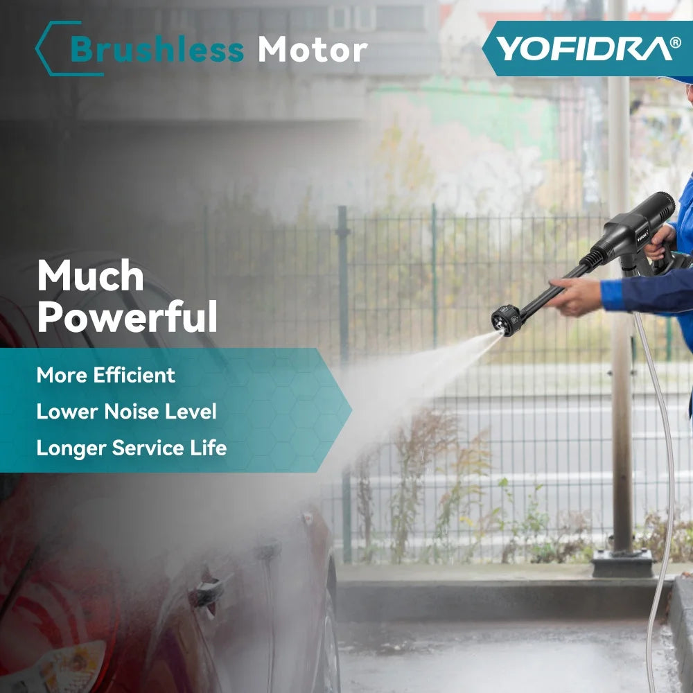 Yofidra 200bar Brushless High Pressure Car Washer Water