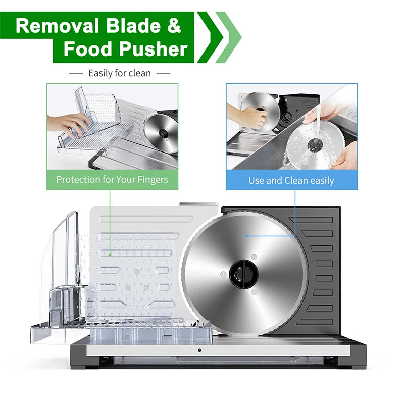 Appliances Meat Slicer Removable Blades Electric Food Slicer