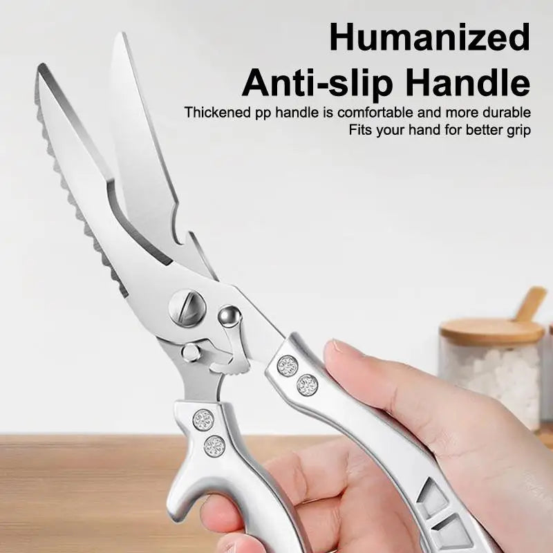 Multipurpose High Carbon Steel Chicken Scissors Ultra Sharp