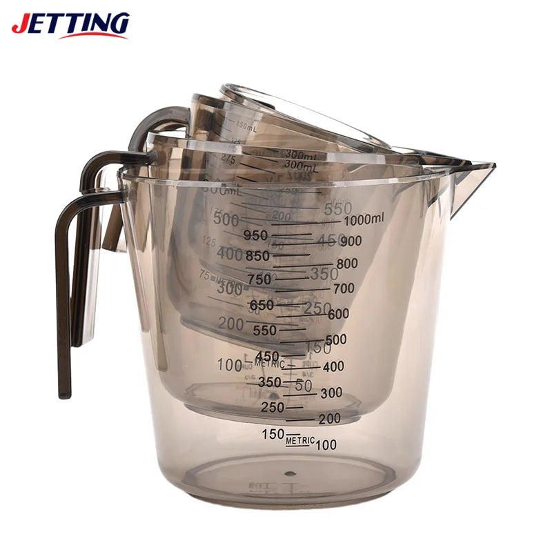 1pcs 150/300/600/1000ml Baking Liquid Measuring Cups Ps Scale