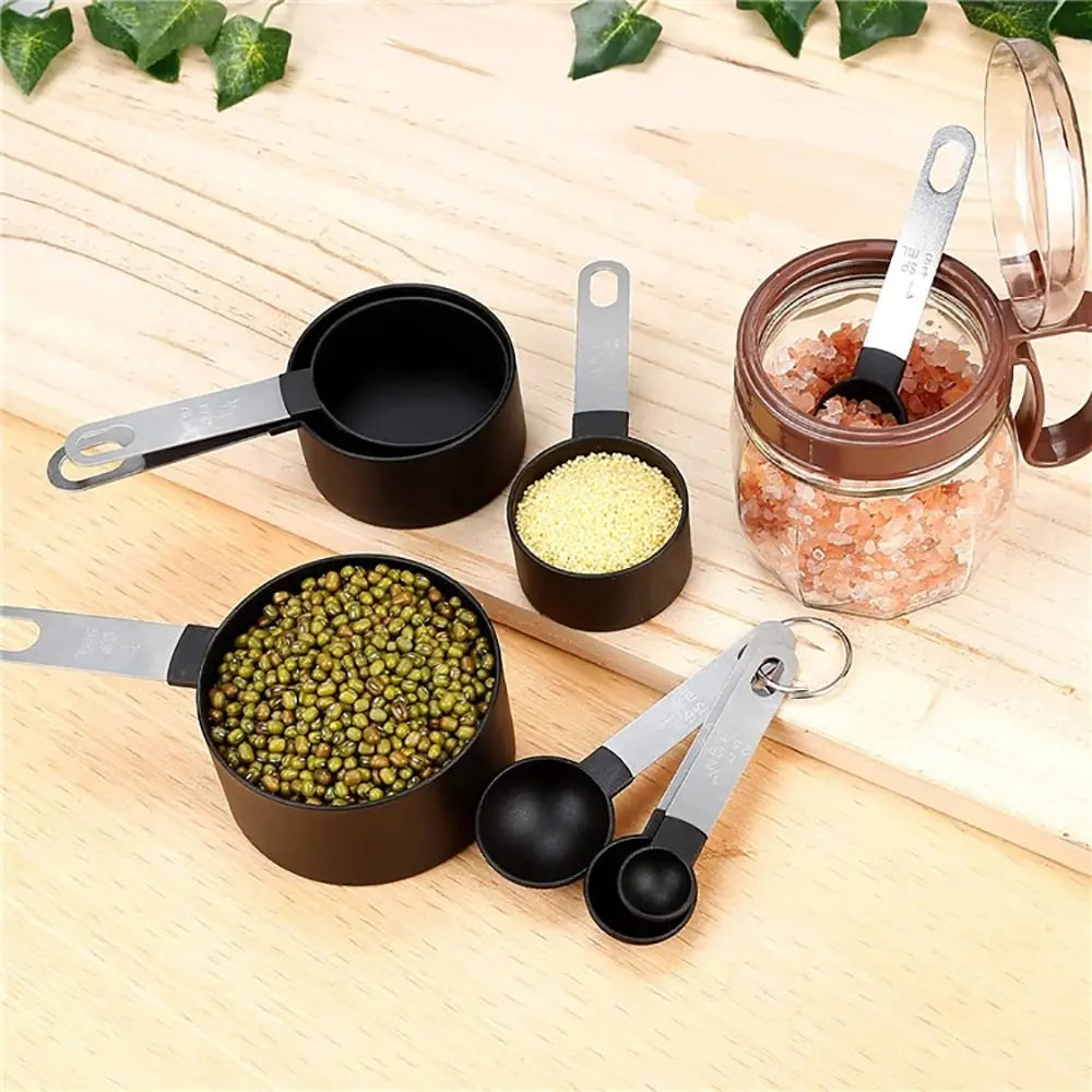 8pcs/Set Stainless Steel Handle Measuring Cups Measuring