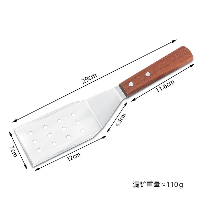 Stainless Steel Spatula Grill Scraper Non Stick Durable