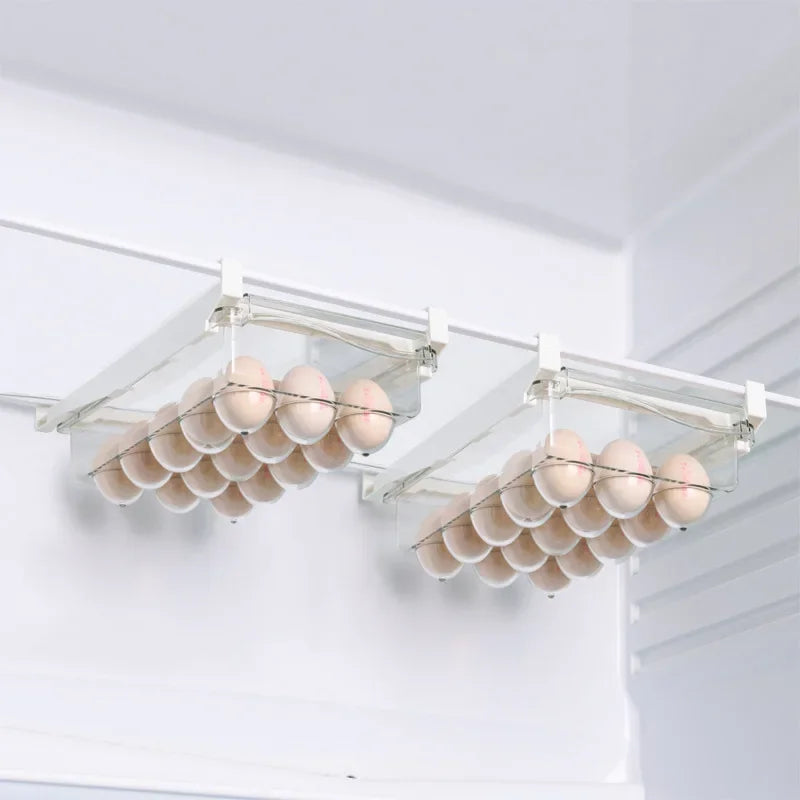Fridge Organizer Fruit Egg Refrigerator Storage Rack Under-Shelf