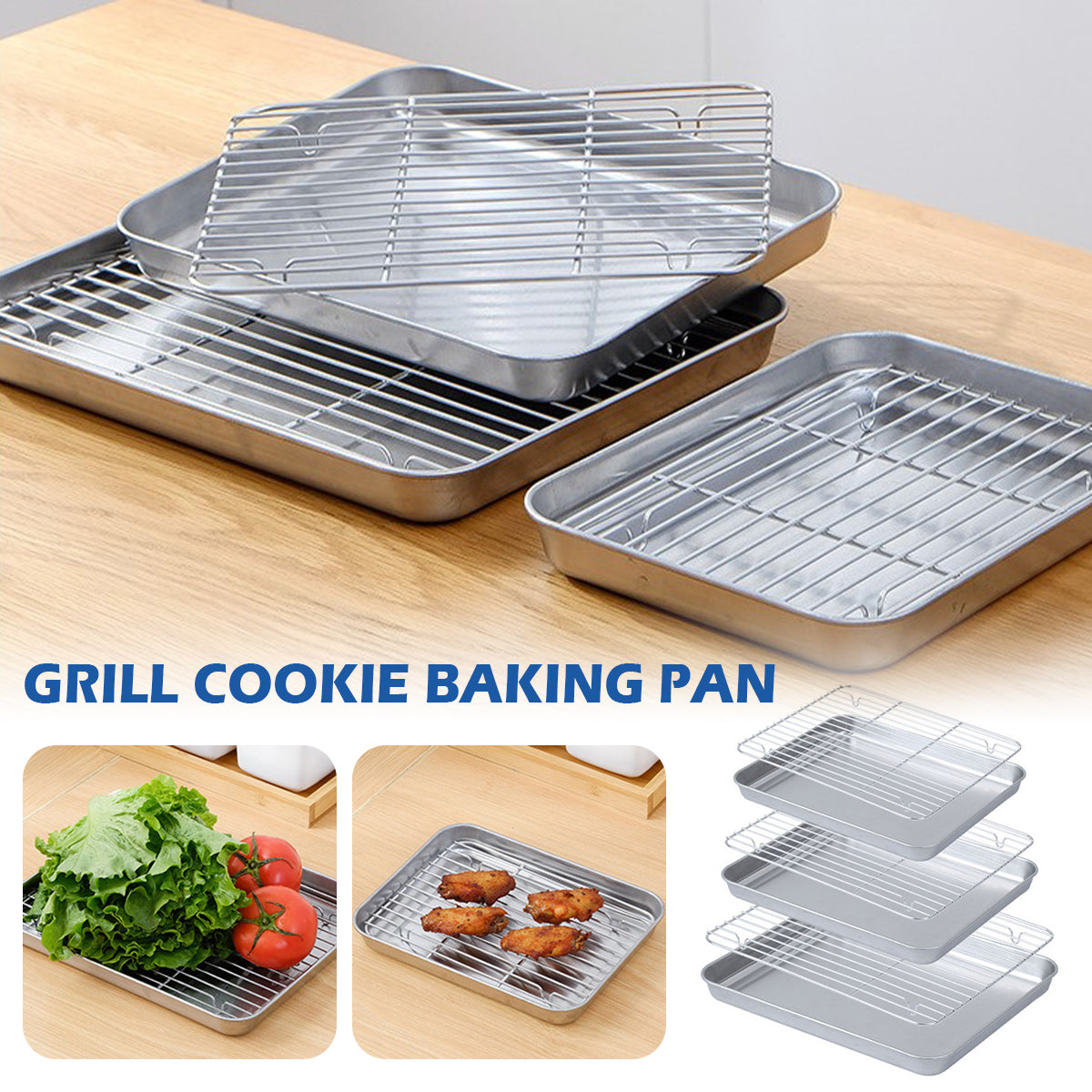 316 Stainless Steel Barbecue Tray Flat Chassis Multi