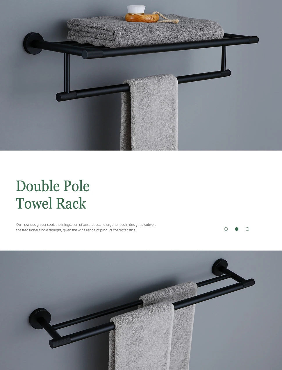 Matte Black Bathroom Brass Knurled Kit Paper Holder