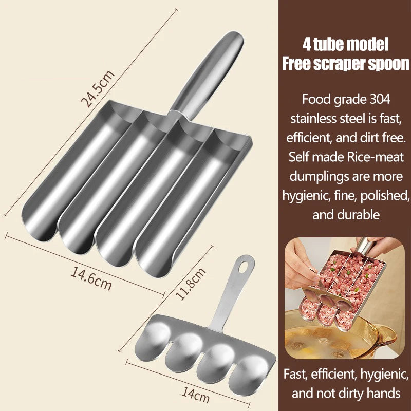 304 Stainless Steel Meatball Scoop Easy-Release Non-Stick Fish