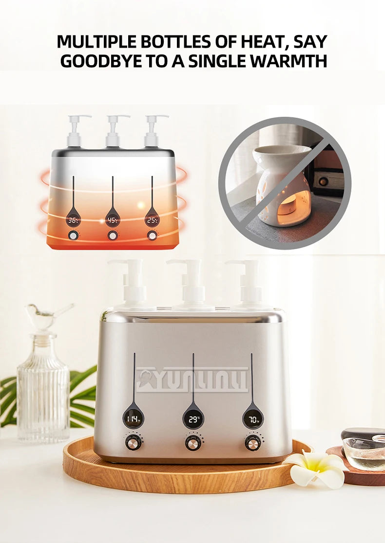 Oil Bottle Warmer Heater Led Screen Spa Equipment