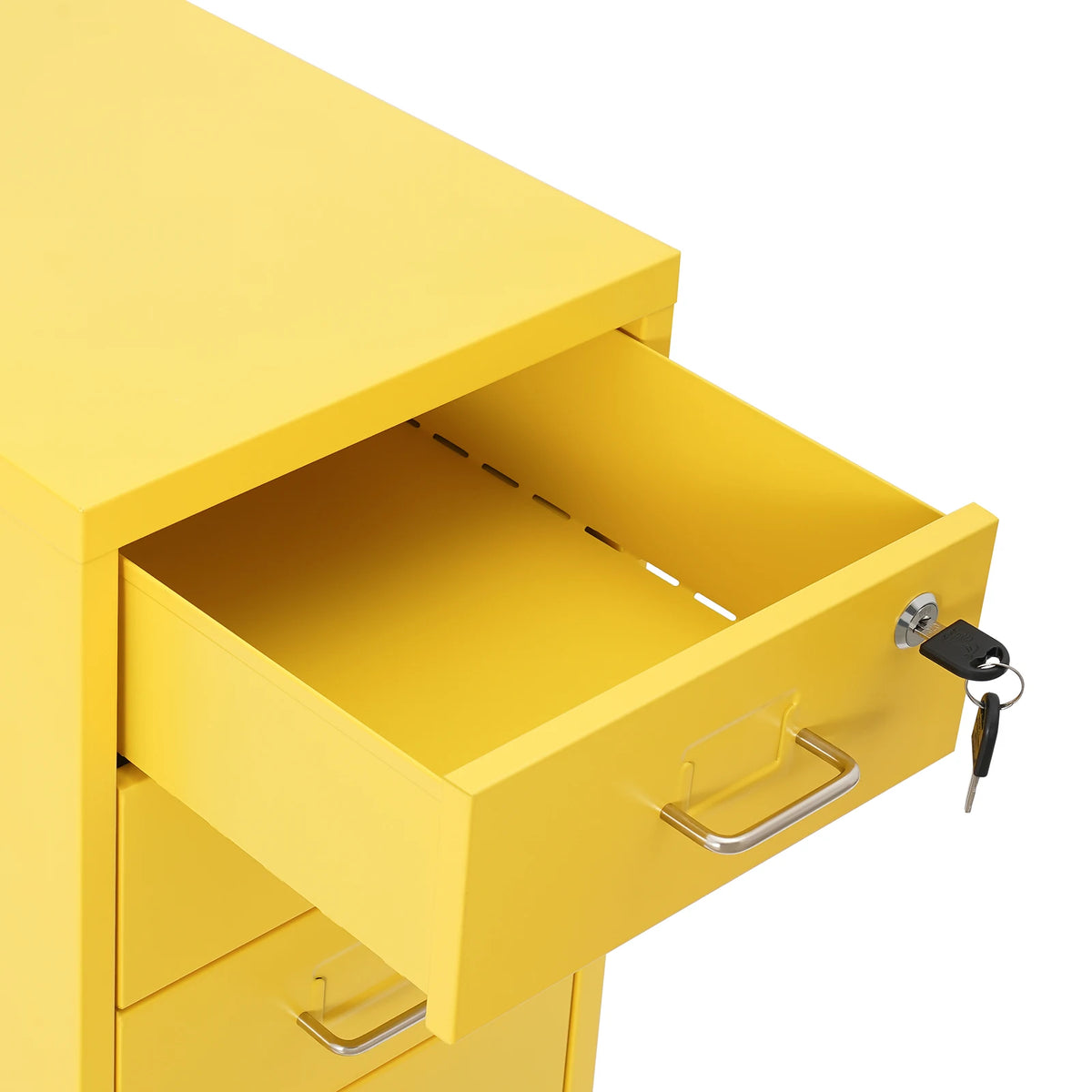 Lockable Rolling Metal File Cabinet 6-Drawer Office Document