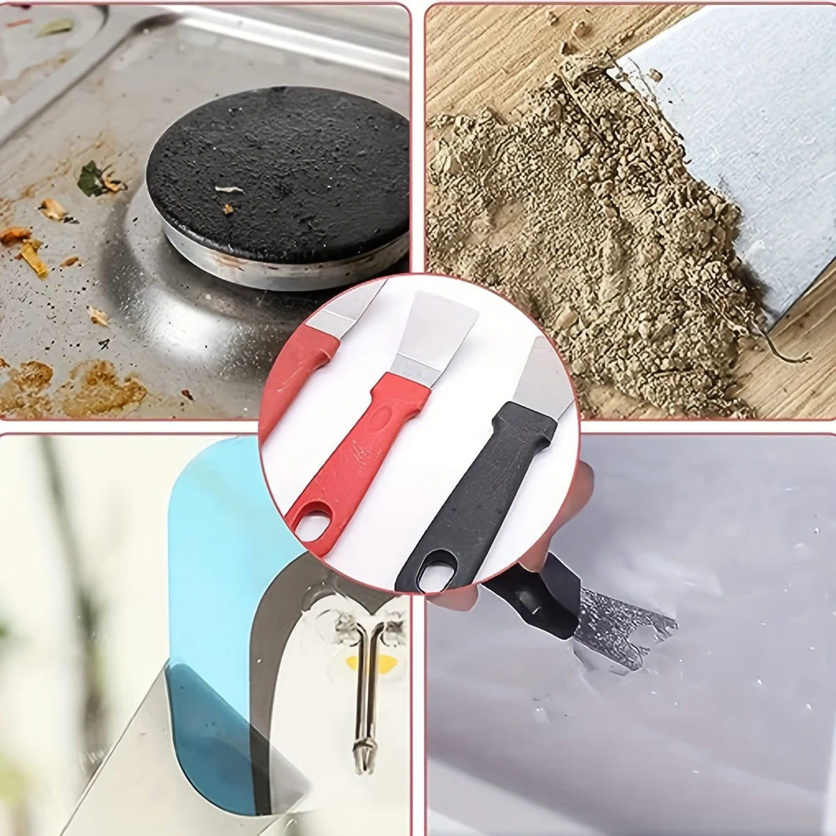 Stainless Steel Scraper Multi Use Removing Labels Stickers