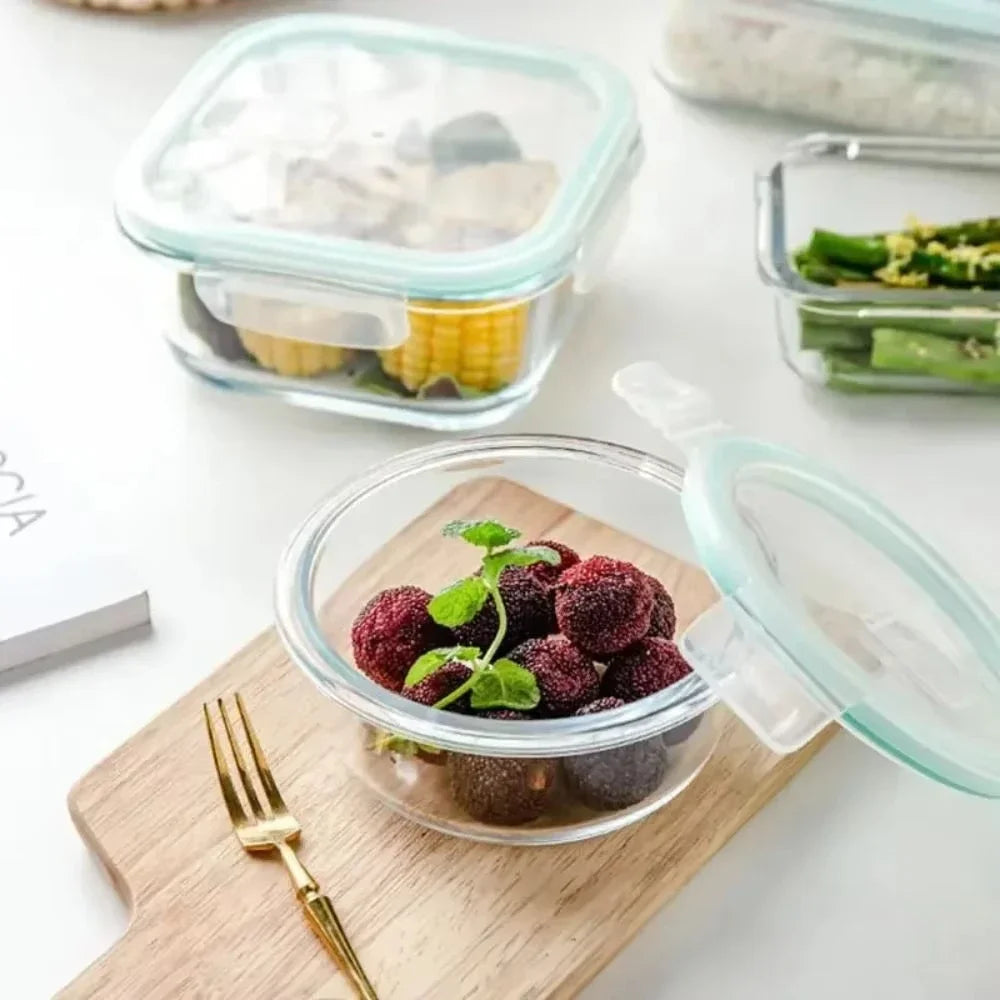 Glass Lunch Box Food Storage Containers Meal Prep