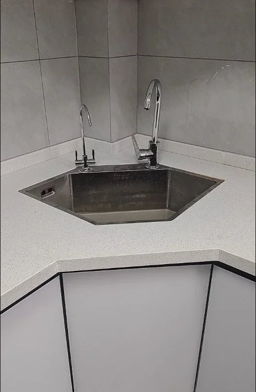Diamond Shaped Sinks Stainless Steel Creative Corner Dish