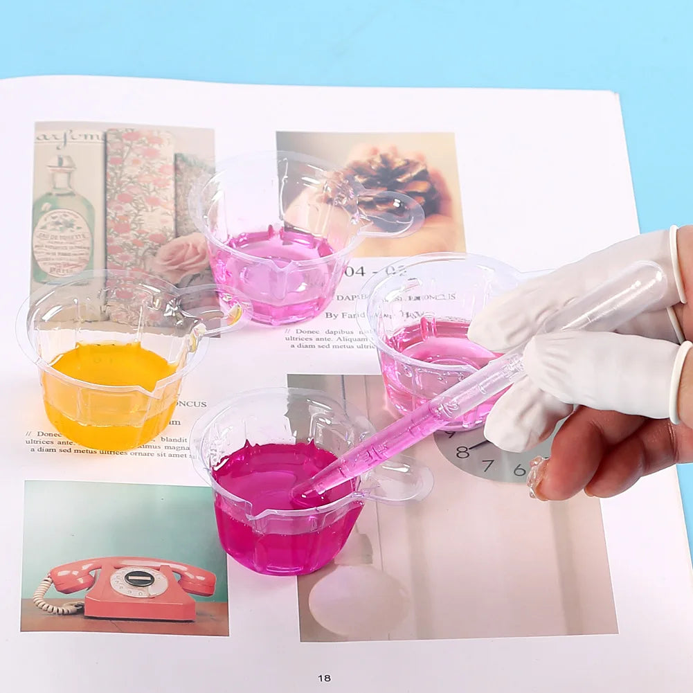 Resin Mixing Casting Kit Measuring Cups Wooden Sticks