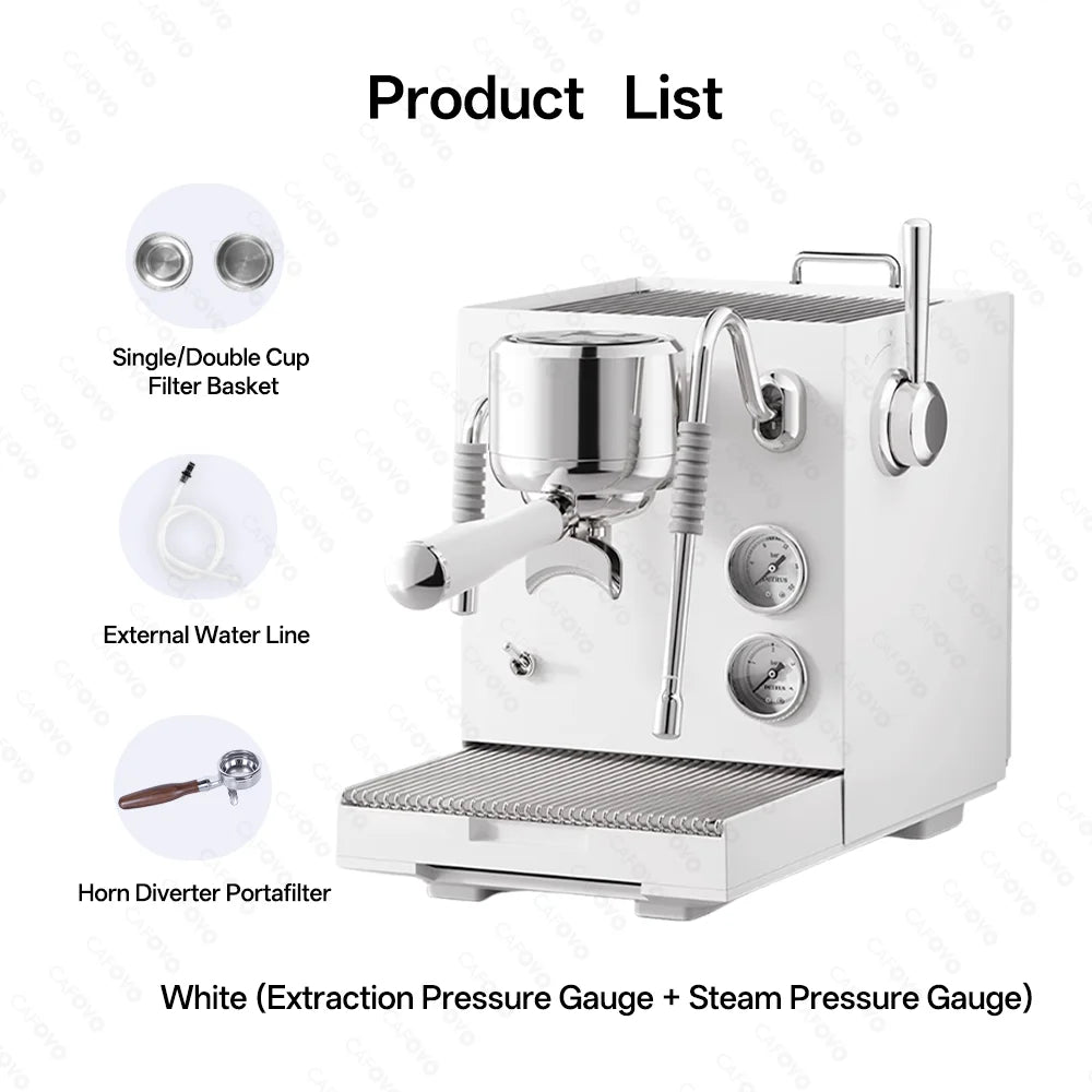Cafovo E120 9bar Espresso Machine Boiler Ulka Pump