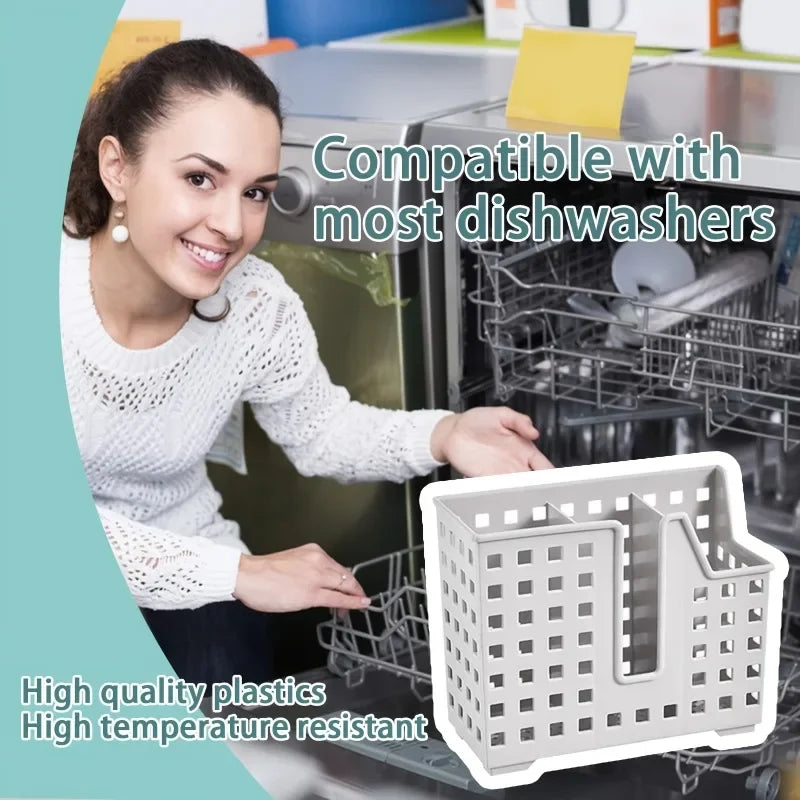 1pc Dish Rack Dishwasher Wall-Mounted Chopsticks Straw Storage