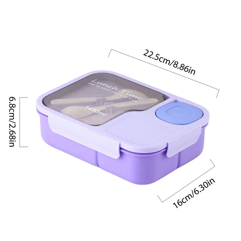 Lunch Box Office Bento Box Fork Spoon Microwave
