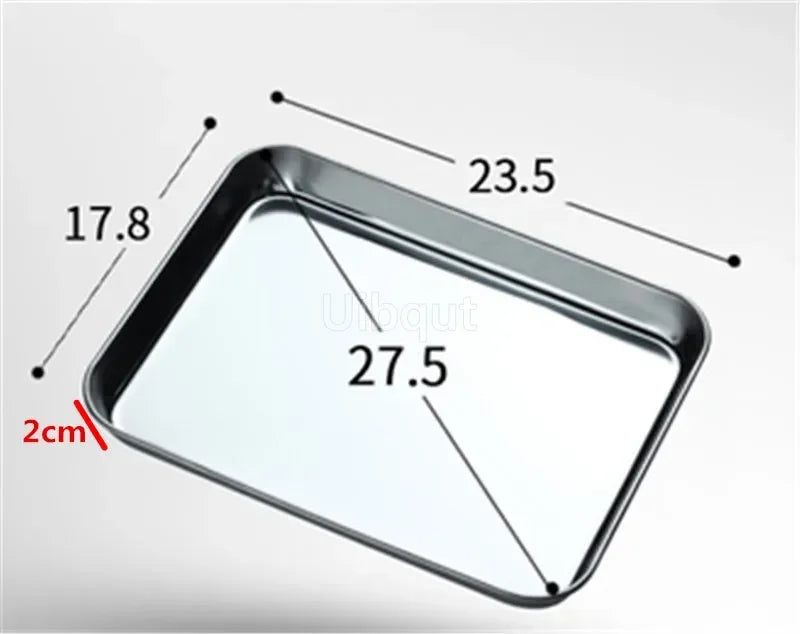 304 Stainless Steel Baking Tray Plate Bbq Tray