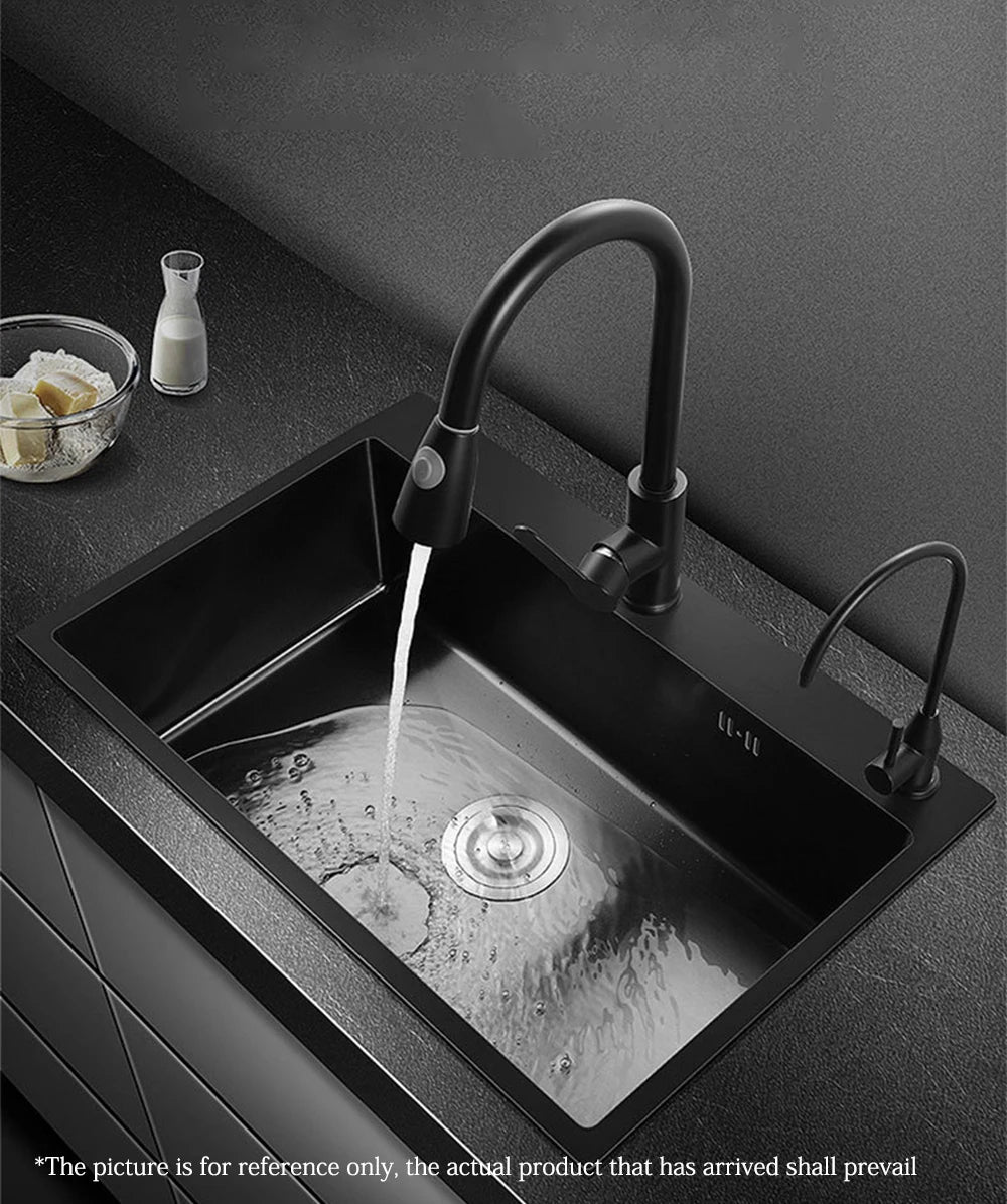 Dqok Stainless Steel Sink Slot Dish Basin Sink