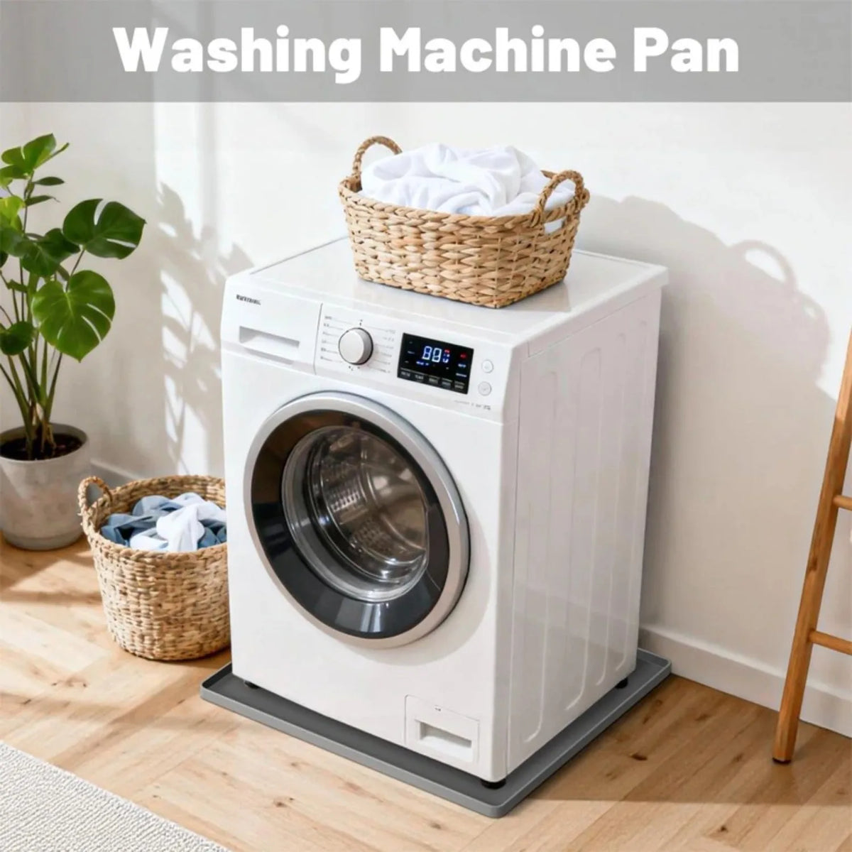 Grey Washer Dryer Top Cover Pack 27x27 Inch