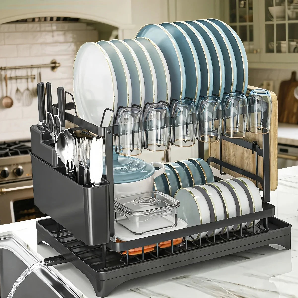 Dish Drying Rack Tier Dish Racks Counter Large