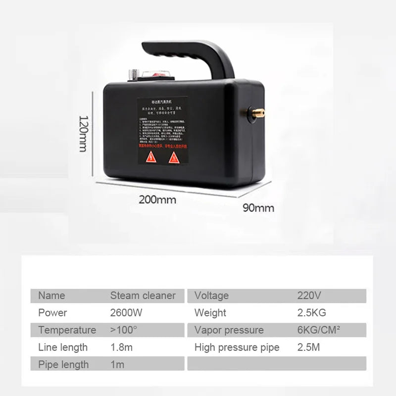 High Temperature Steam Cleaner 2600w Sterilization Pressure Jet