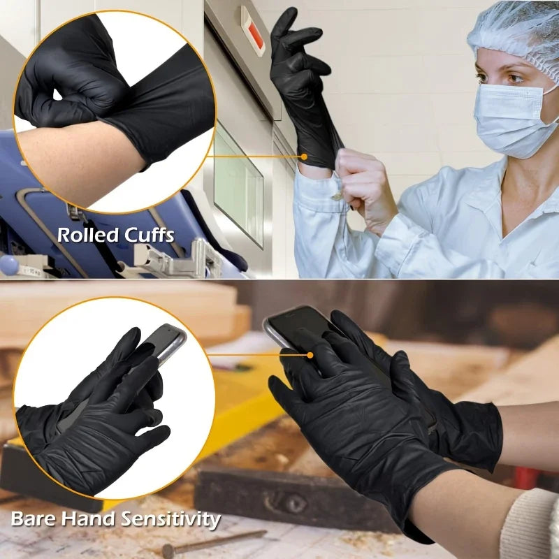 10-100pcs Latex Gloves Disposable Rubber Gloves Cooking Tattoo