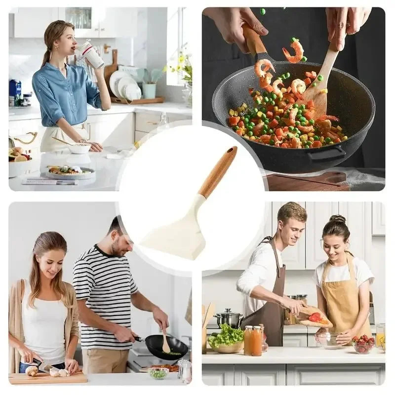 Silicone Spatula Cooking Utensils Beef Meat Egg Scraper