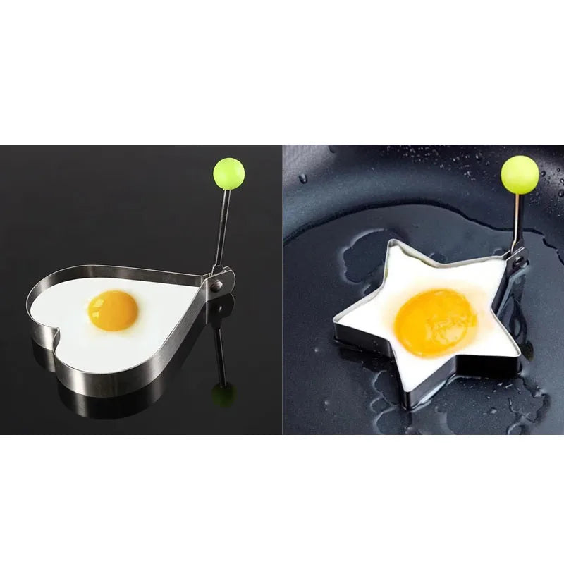 1-5pcs Stainless Steel Fried Egg Shaper Pancake Ring