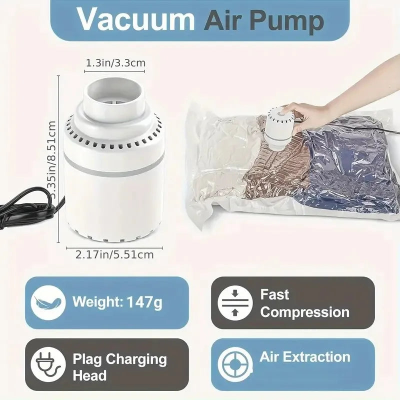 Compressed Bag Electric Pump Travel Vacuum Bag Pump