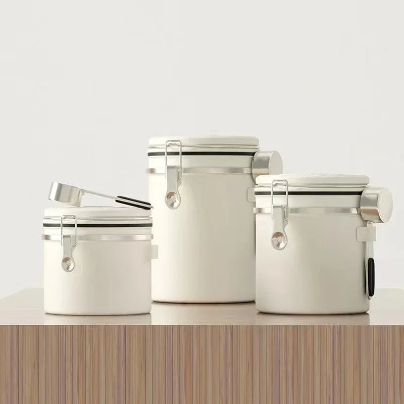 Large Capacity Coffee Beans Vacuum Storage Container Stainless