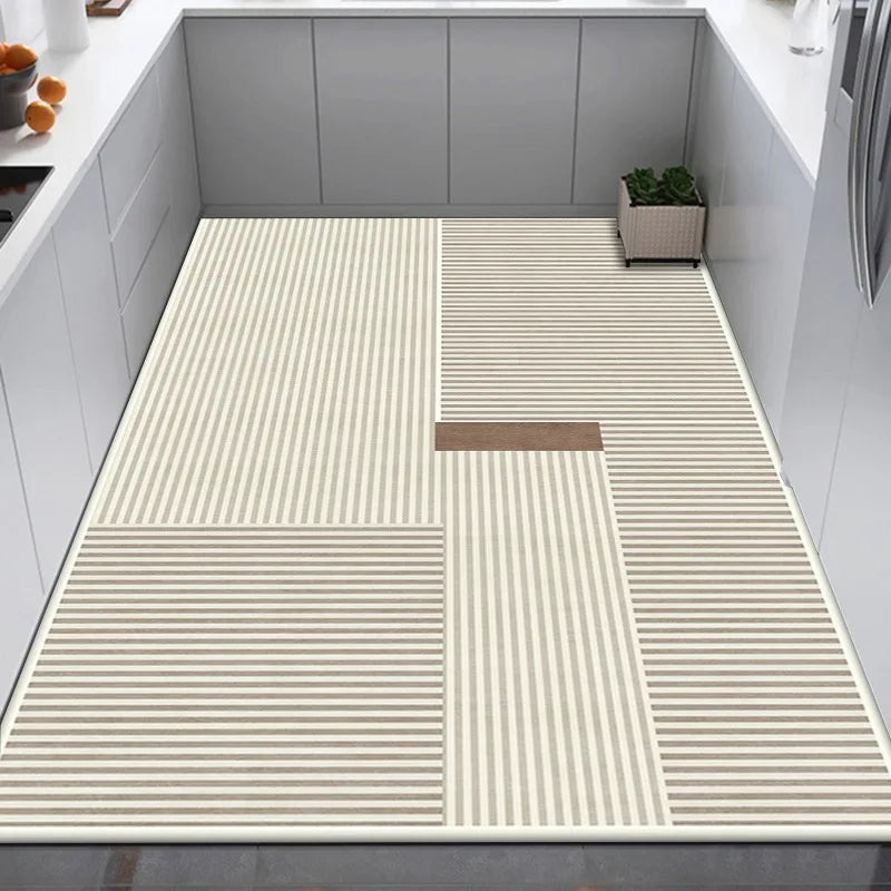 Checkerboard Pvc Anti-Slip Oil-Proof Floor Mat Leather Balcony