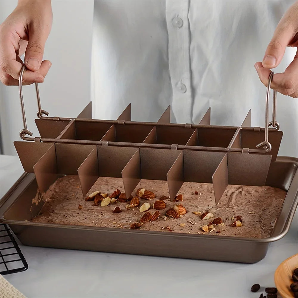 18 Grids Stainless Steel Loaf Pan Brownie Cake