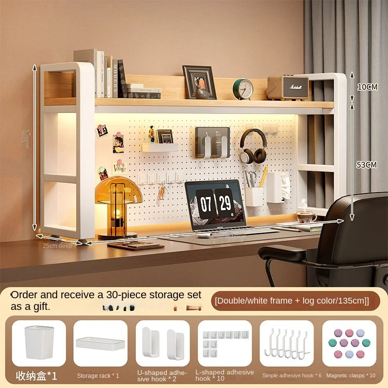 Desktop Shelving Unit Pegboard Desk/Computer Desk Multi-Layer