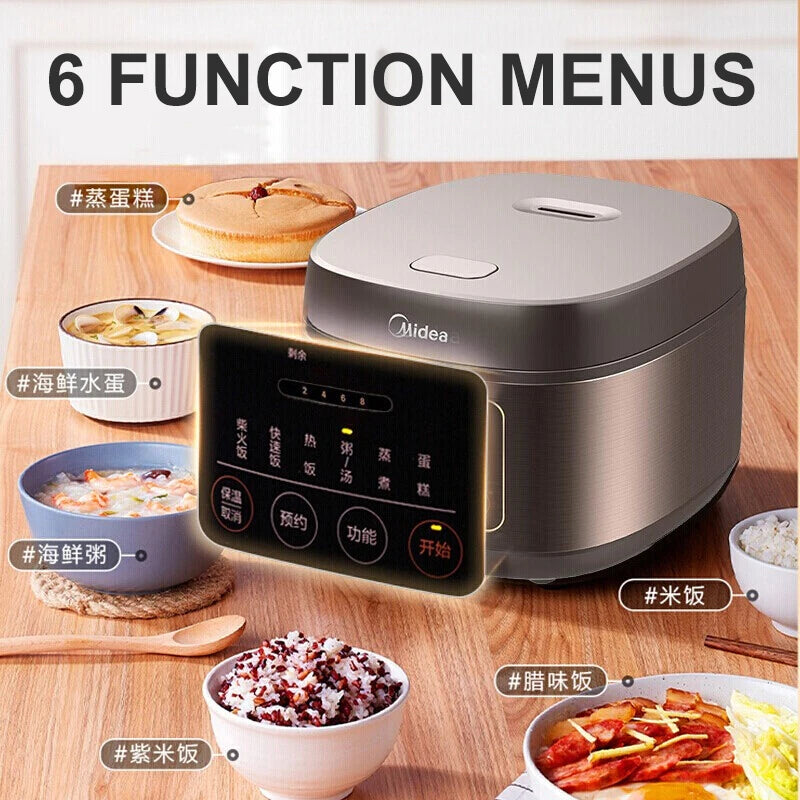 Midea Rice Cooker Large Capacity 4l/5l Suitable 2-10