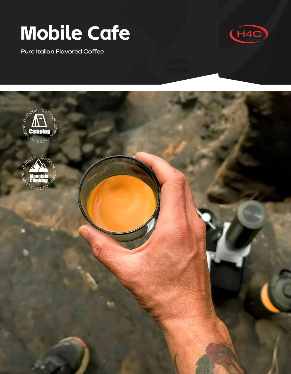 Hibrew H4c Espresso Coffee Machine 3in1 Travel Coffee