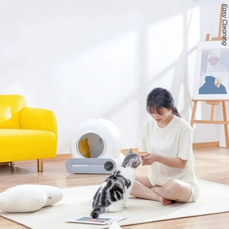 Smart Cat Litter Box Pets Automatic Cleaning Electric