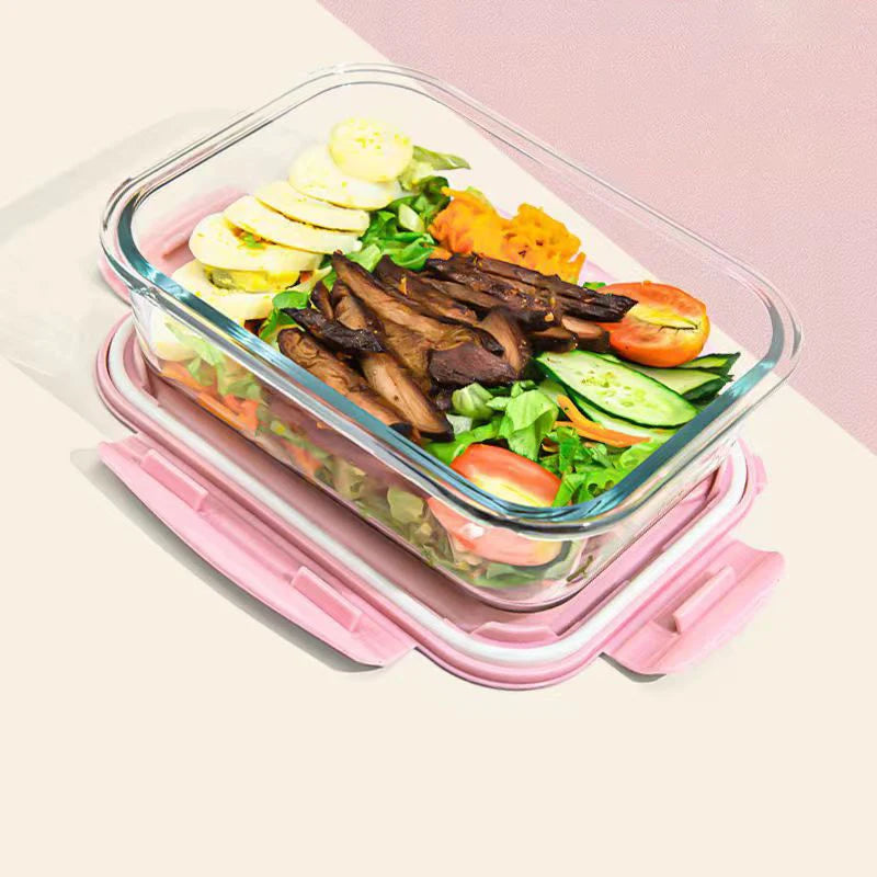 Style Lunch Box Glass 1050ml Microwave Bento Box