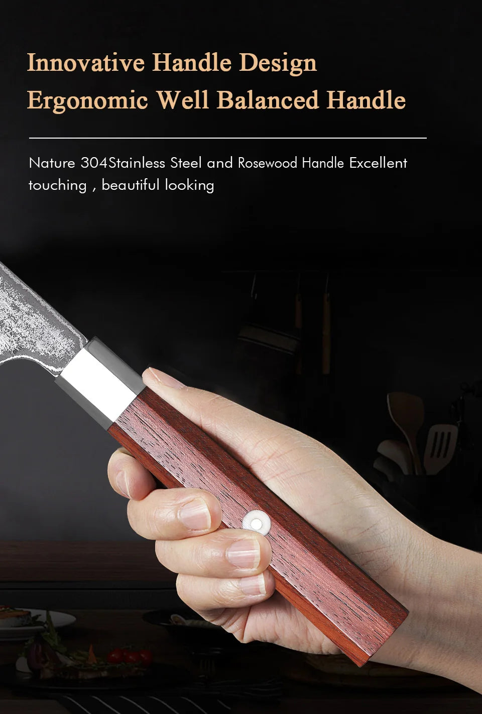 Mostodozo 6-Inch Japanese Honesuki Chef Knife 67-Layer Damascus