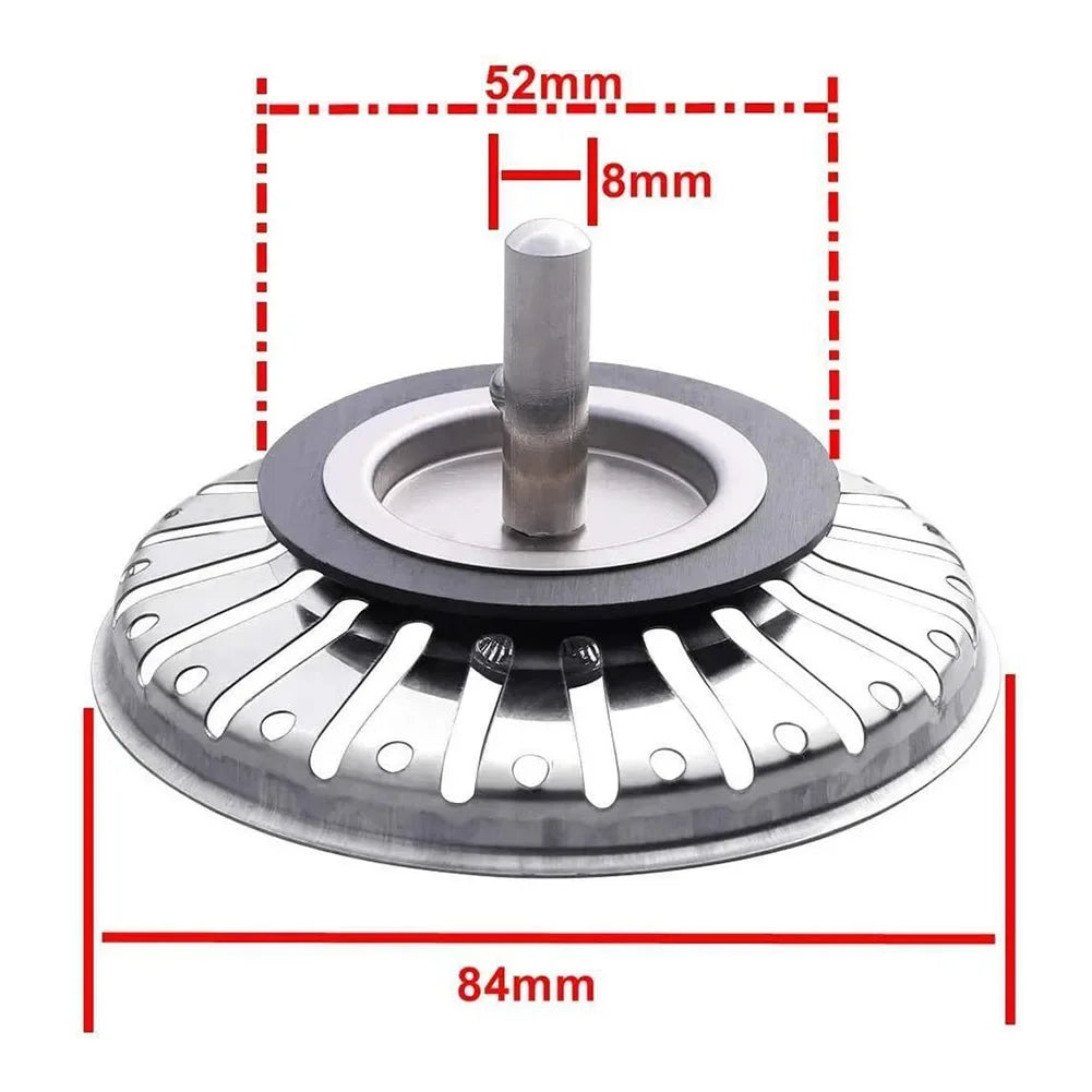 Sink Drain Strainer Stainless Steel Sink Strainer Plug