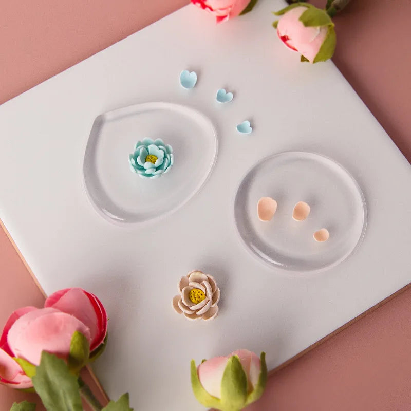 Polymer Clay Flower Petals Silicone Mat Diy Three-Dimensional