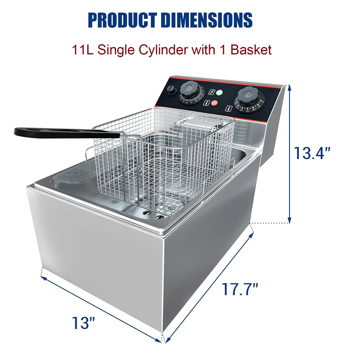 Commercial Electric Deep Fryer Baskets Stainless Steel Adjustable