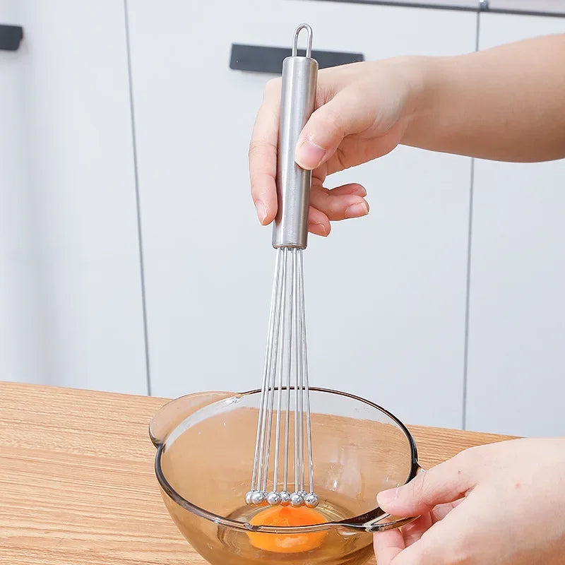 10 12 Stainless Steel Ball Egg Whisk Mixer