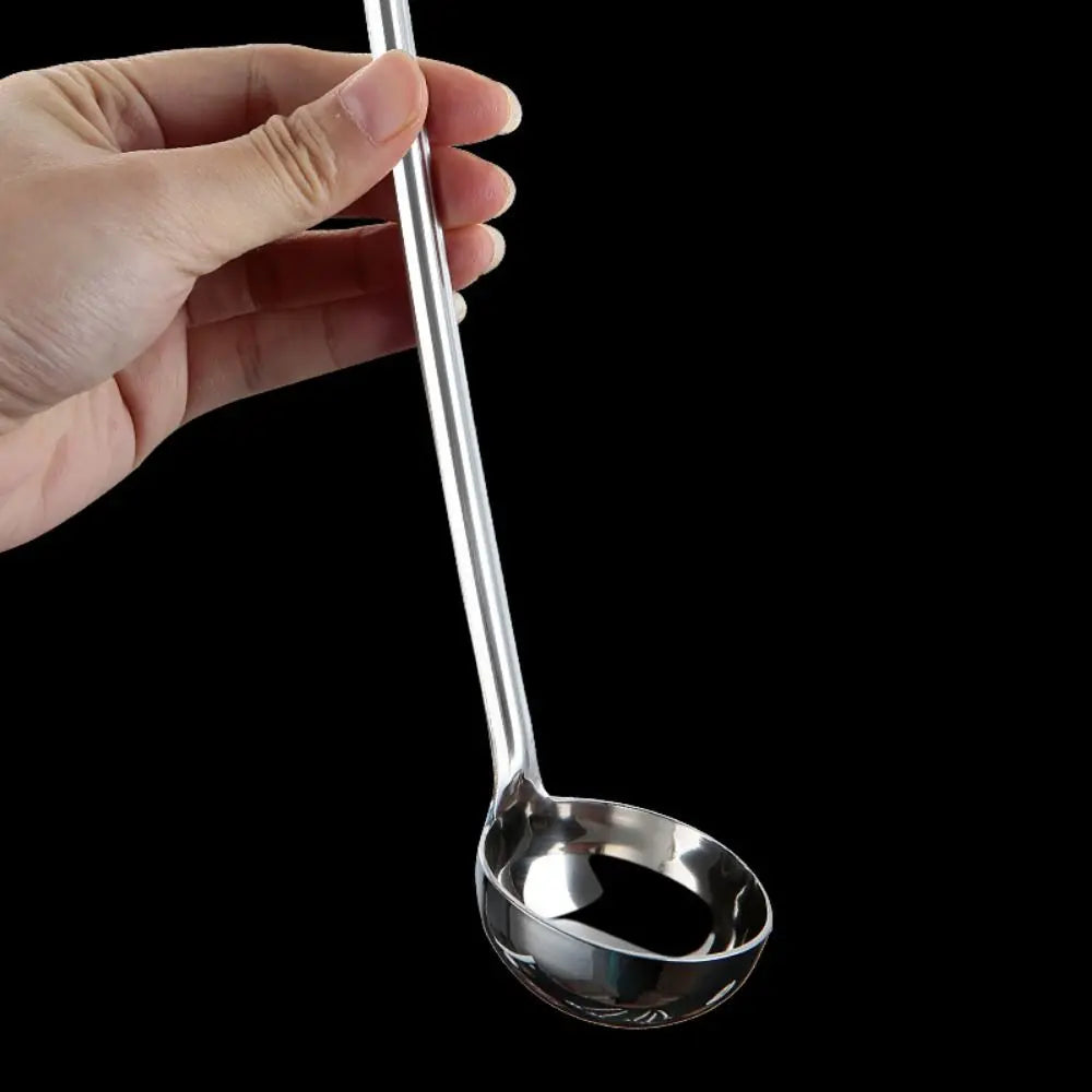 Cooking Utensils Stainless Steel Ramen Spoon Multi-Size Round