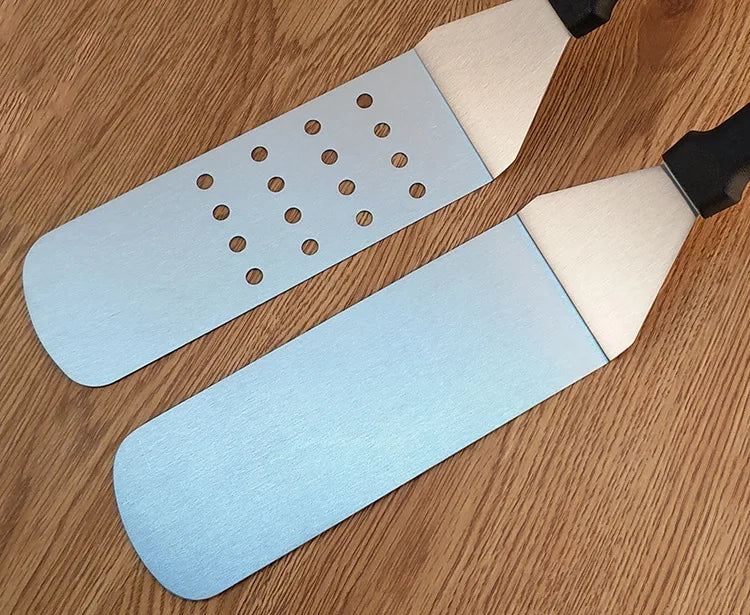 Stainless Steel Scraper Cooking Spatula Barbecue Spatula Plate