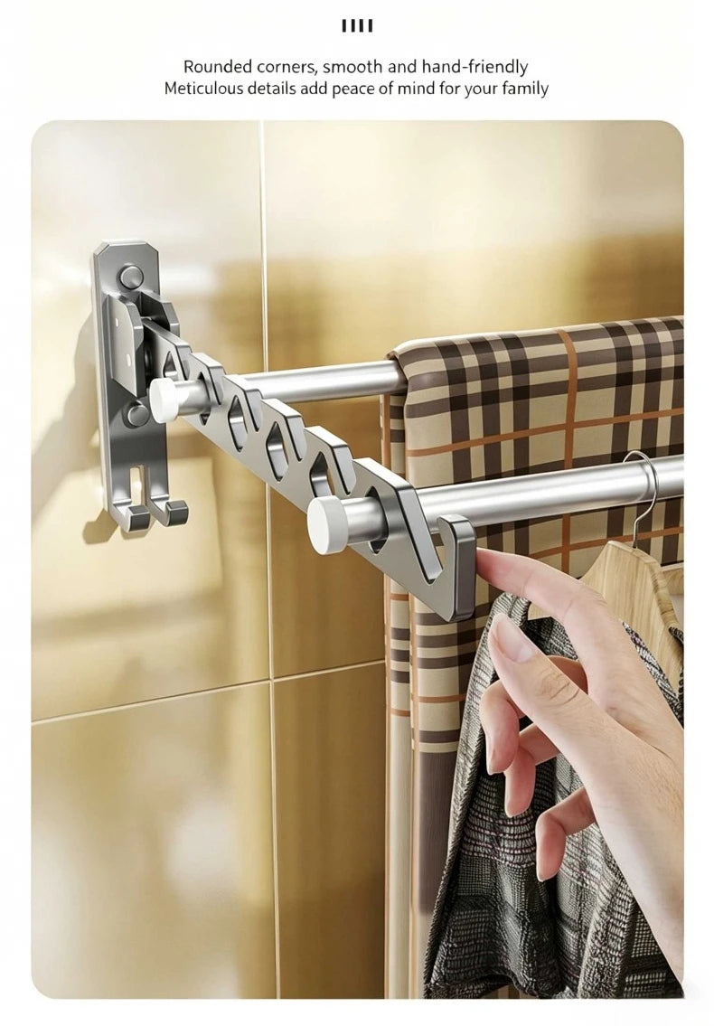 Clothes Drying Rack Collapsible Adjustable Angle Clothes Hanger