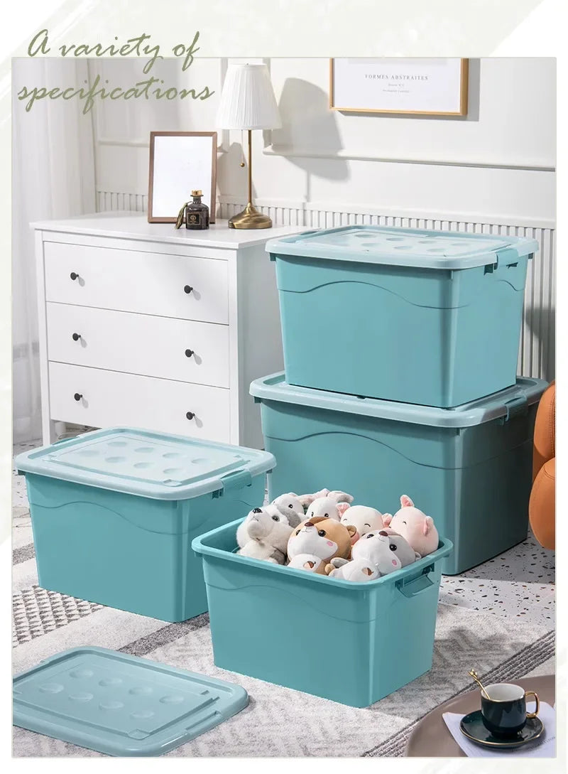 Extra Large Plastic Storage Box Heavy-Duty Reinforced Moving