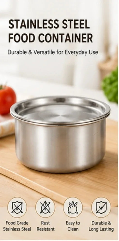 304 Stainless Steel Ramekin Lid Steamed Egg Baby