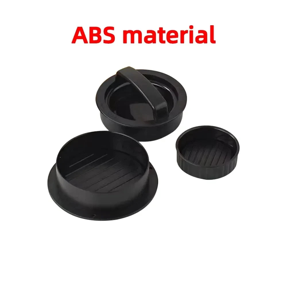 3in1 Round Hamburger Burger Press Beef Grill Food-Grade