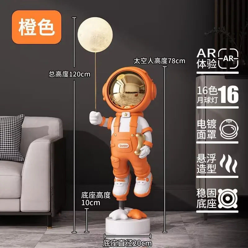 Decor Astronaut Statues Tray Storage Rack Art Ornaments