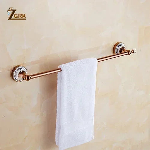 Zgrk Luxury Bathroom Hardware Wall Mount Rose Gold
